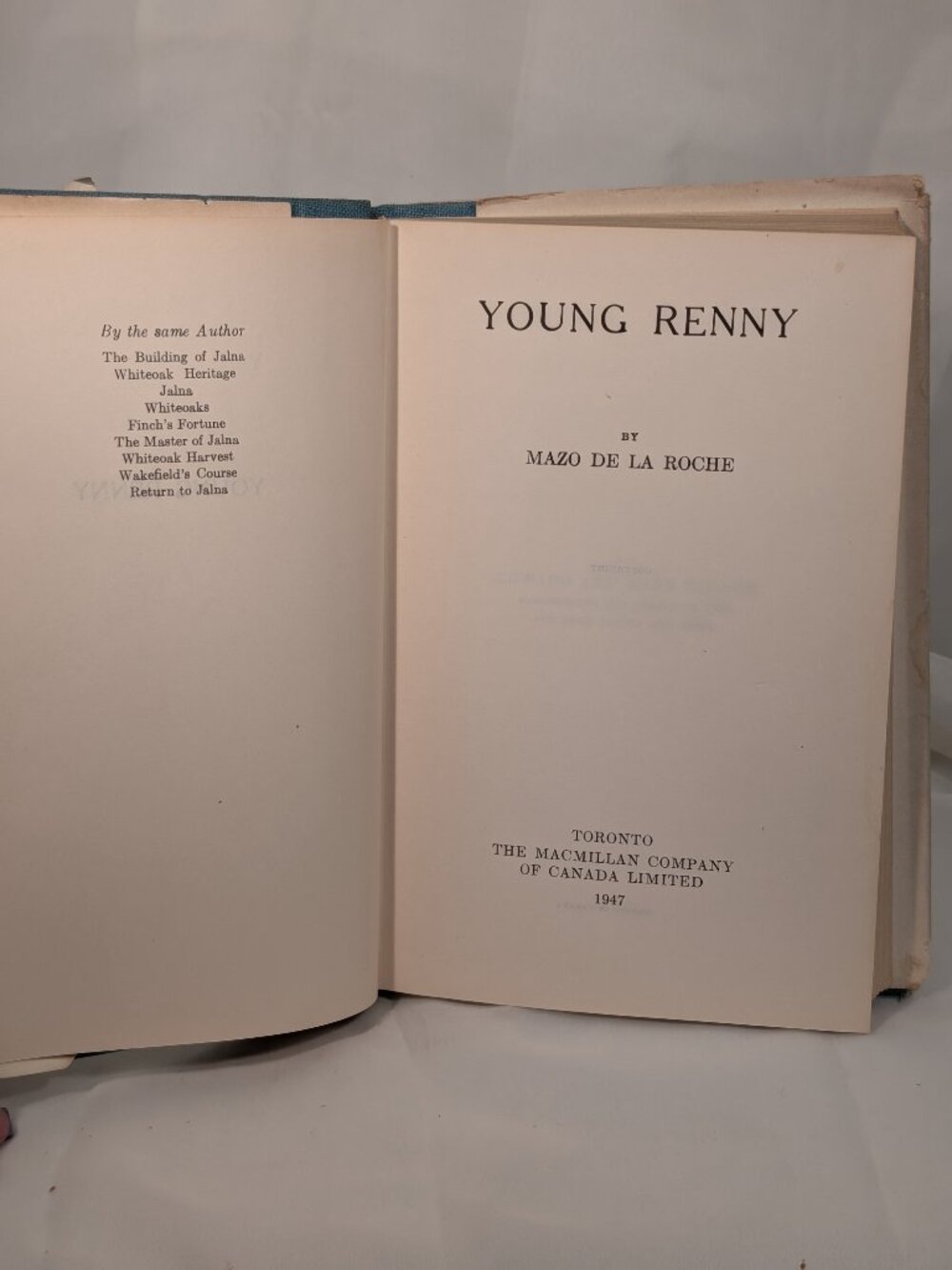 Mazo De La Roche  YOUNG RENNY   Dust Cover - Picture 6 of 10